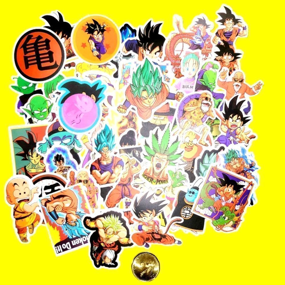 50pc brand new waterproof Dragon Ball stickers.